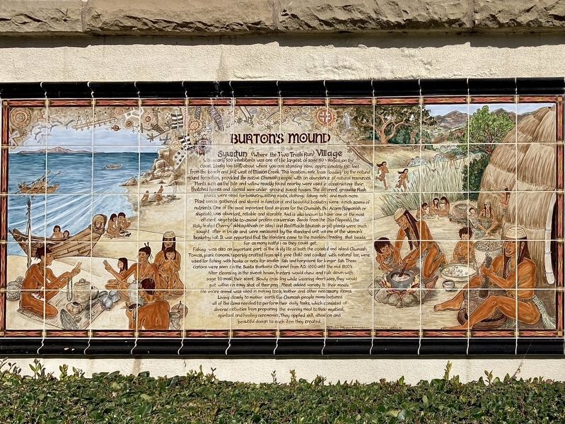 Burton�s Mound Marker image. Click for full size.