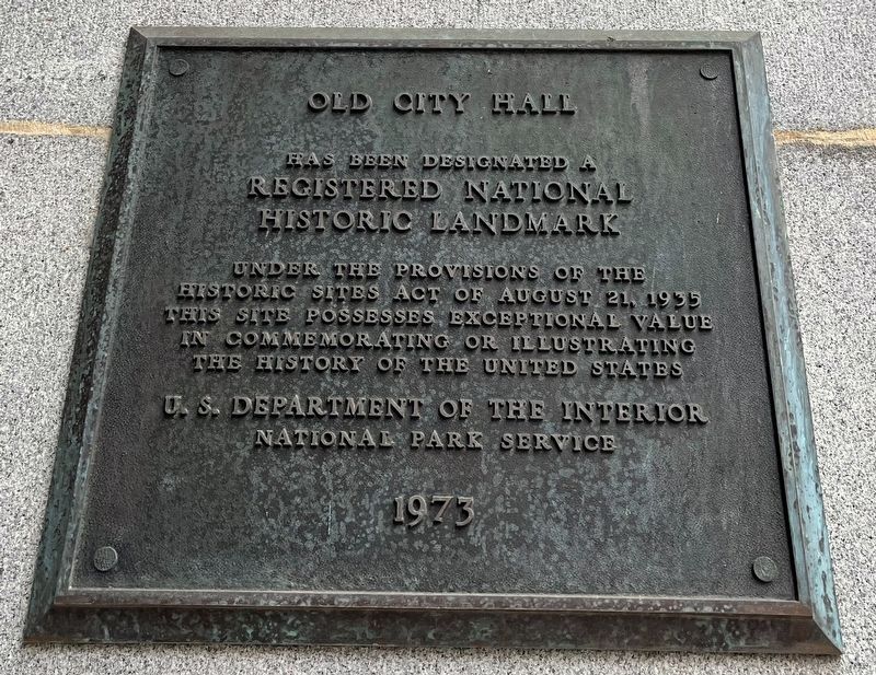 National Historic Landmark plaque for the building image. Click for full size.
