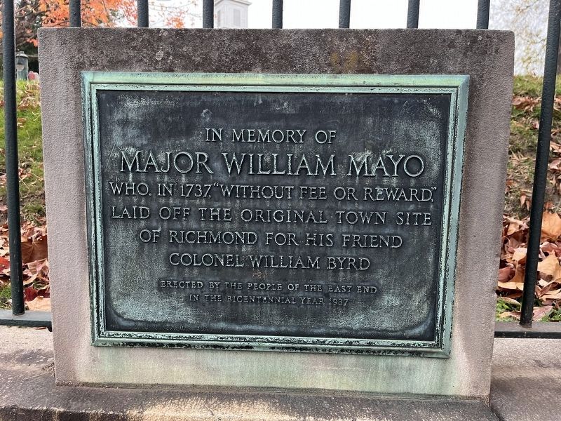 Major William Mayo Marker image. Click for full size.