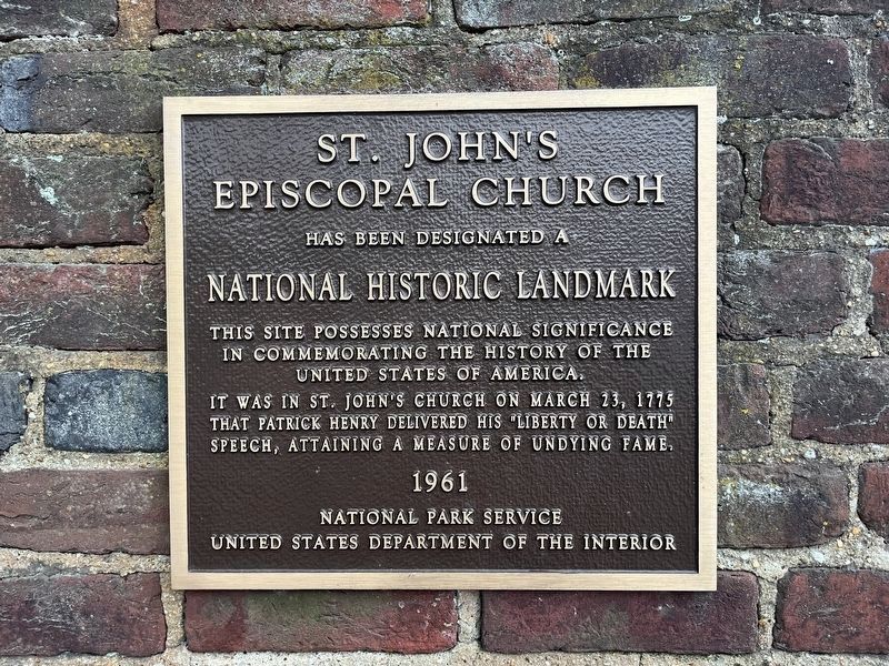 St. John's Episcopal Church Marker. Click for full size. St. John's Episcopal Church Marker image. Click for full size.