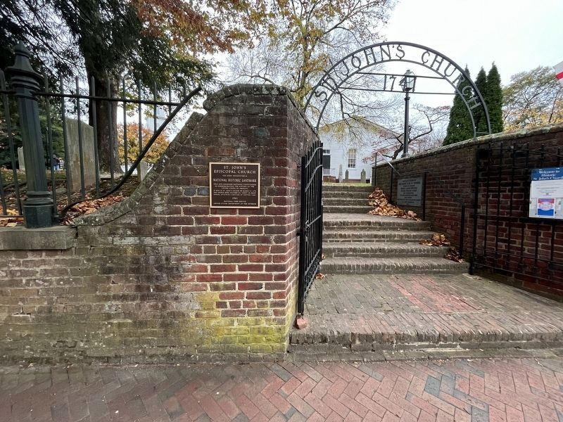 St. John's Episcopal Church Marker. Click for full size. St. John's Episcopal Church Marker image. Click for full size.