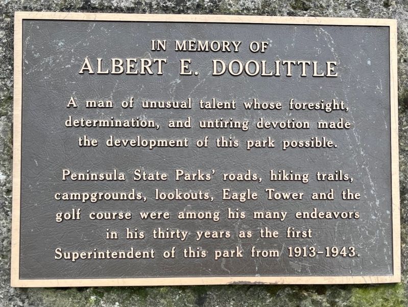 Albert E. Doolittle Marker image. Click for full size.