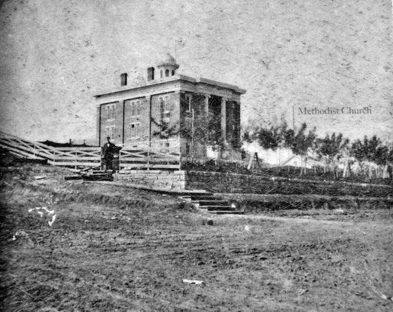 Marker detail: 1857 Courthouse image. Click for full size.