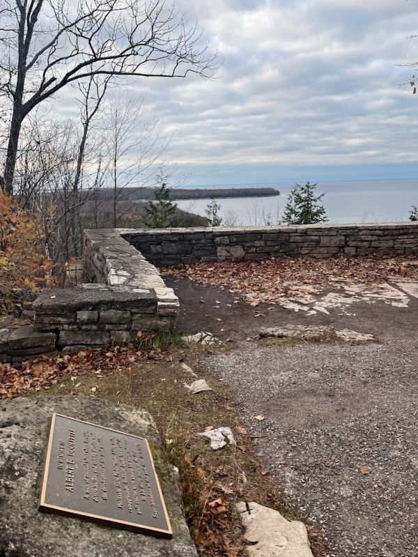 Albert E. Doolittle Marker and Eagle Panorama overview image. Click for full size.