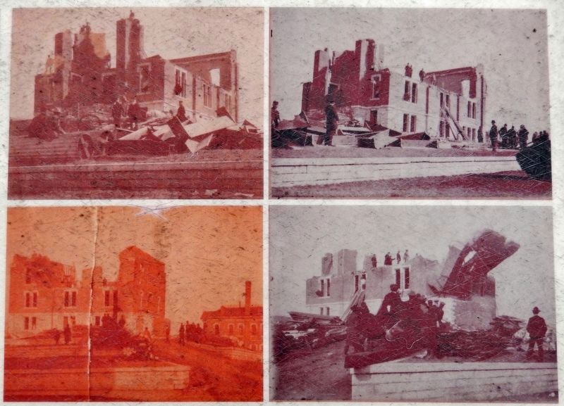 Marker detail: 1857 Courthouse Demolition image. Click for full size.
