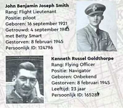 Mark detail: Pilot John Smith and Navigator Kenneth Goldthorpe image. Click for full size.