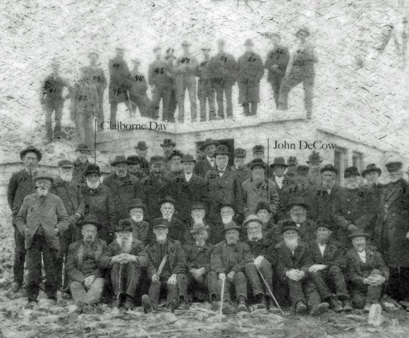 Marker detail: First Settlers in Decorah. Click for full size. Marker detail: First Settlers in Decorah image. Click for full size.
