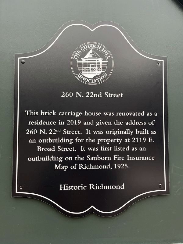 260 N. 22nd Street Marker image. Click for full size.