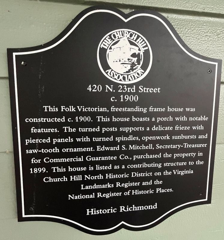 420 N. 23rd Street Marker. Click for full size. 420 N. 23rd Street Marker image. Click for full size.