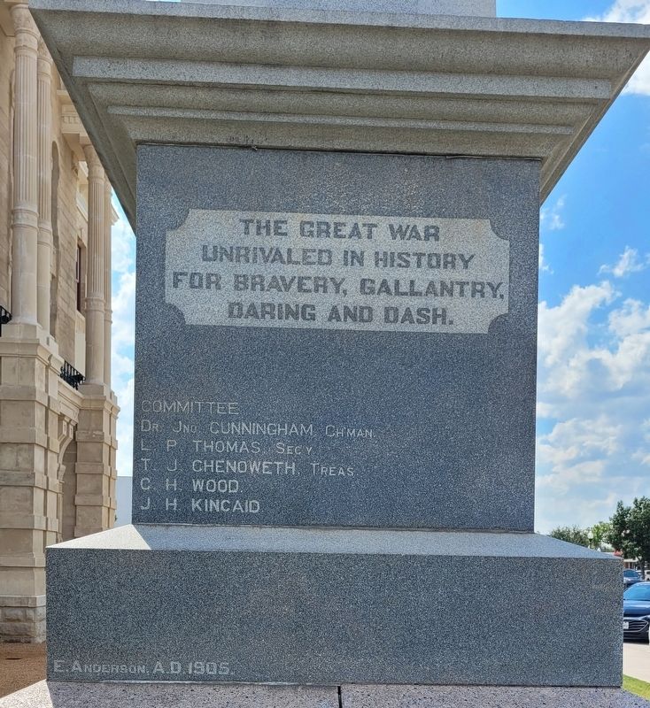Fannin County Confederate Memorial - Panel 4 image. Click for full size.
