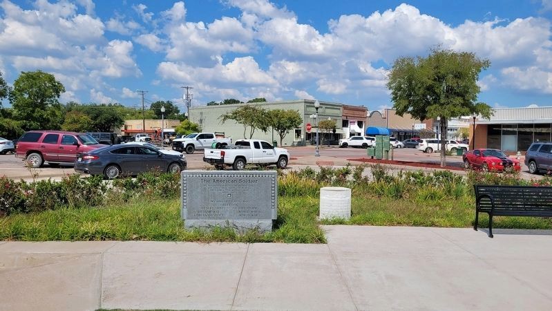 The view of the "The American Soldier" Marker on the courthouse grounds image. Click for full size.