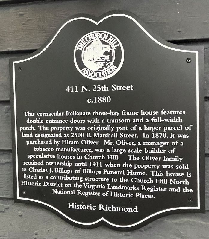 411 N. 25th Street Marker image. Click for full size.