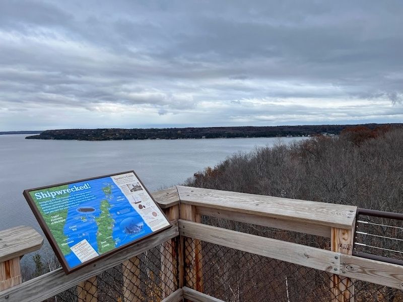 Shipwrecked! Marker view from the top of Eagle Tower image. Click for full size.