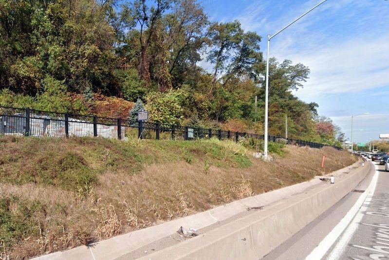 Saint Nicholas Roman Catholic Church roadside park along Route 28 image. Click for full size.