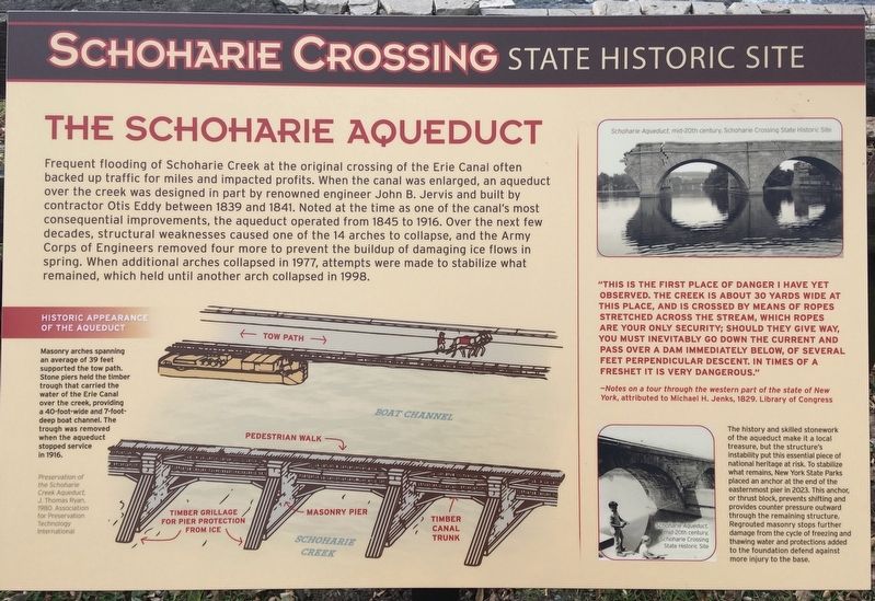 The Schoharie Aqueduct Marker image. Click for full size.
