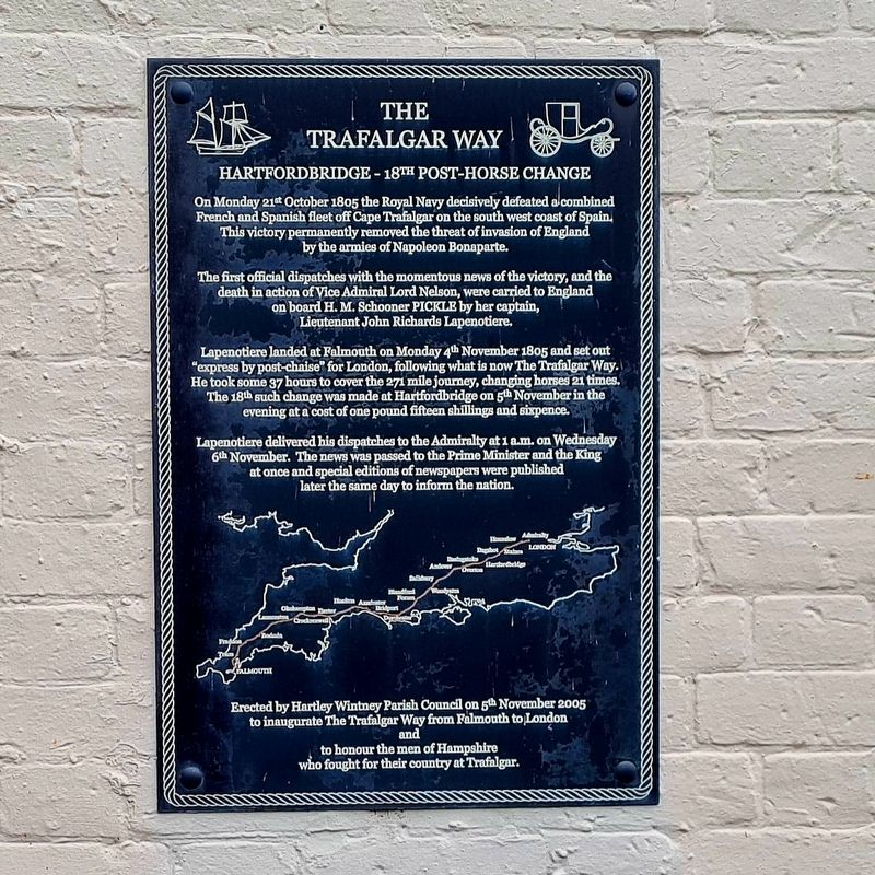 The Trafalgar Way Marker. Click for full size. The Trafalgar Way Marker image. Click for full size.