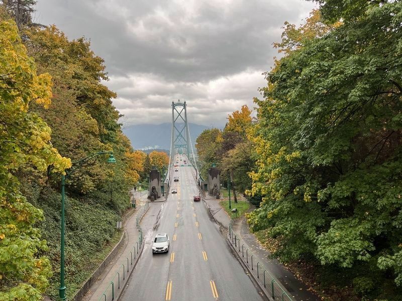 The Lions' Gate Bridge / Le pont Lions' Gate Marker. Click for full size. The Lions' Gate Bridge / Le pont Lions' Gate Marker image. Click for full size.
