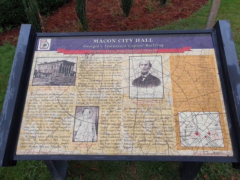 Macon City Hall Marker image. Click for full size.