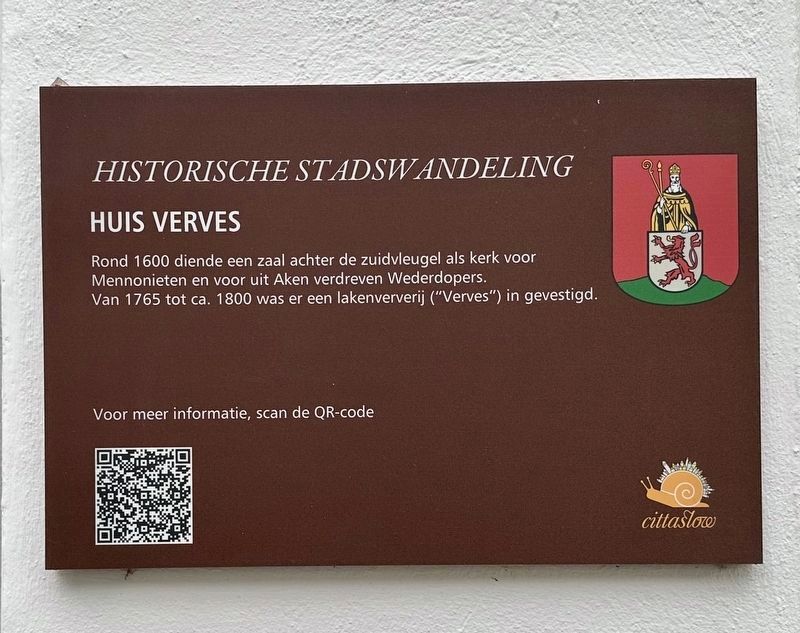 Huis Verves / �Verves� House Marker image. Click for full size.