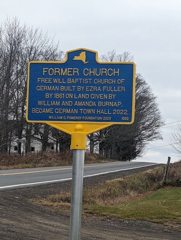 Former Church Marker image. Click for full size.