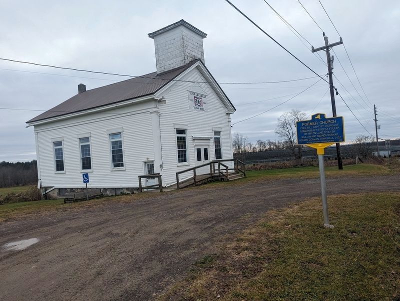 Former Church Marker image. Click for full size.