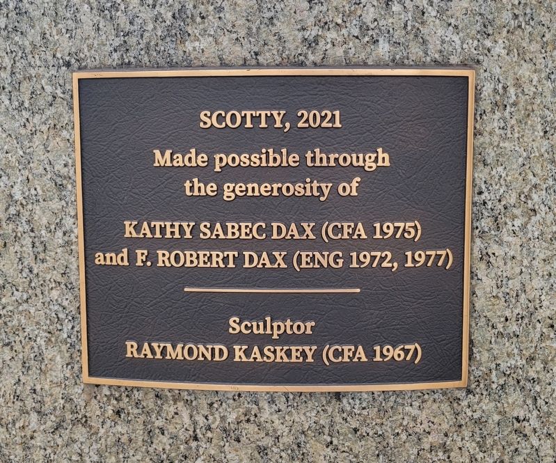 Scotty Dog Statue Marker image. Click for full size.