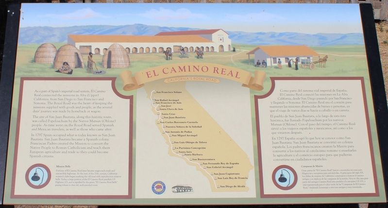 El Camino Real Marker. Click for full size. El Camino Real Marker image. Click for full size.