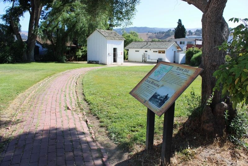 Town Jail and Marker image. Click for full size.