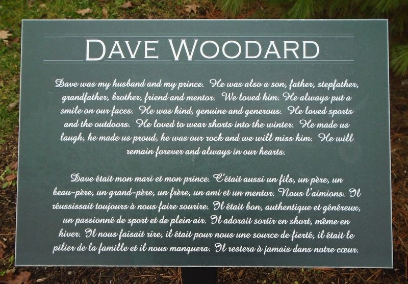 Dave Woodard Marker image. Click for full size.