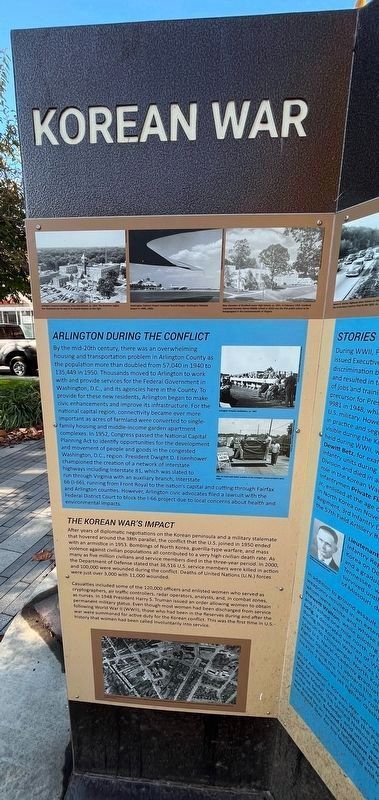 Korean War Marker [Left panel] image. Click for full size.