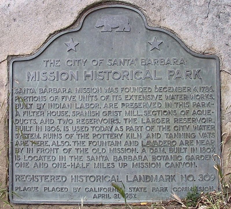 Mission Historical Park Marker image. Click for full size.