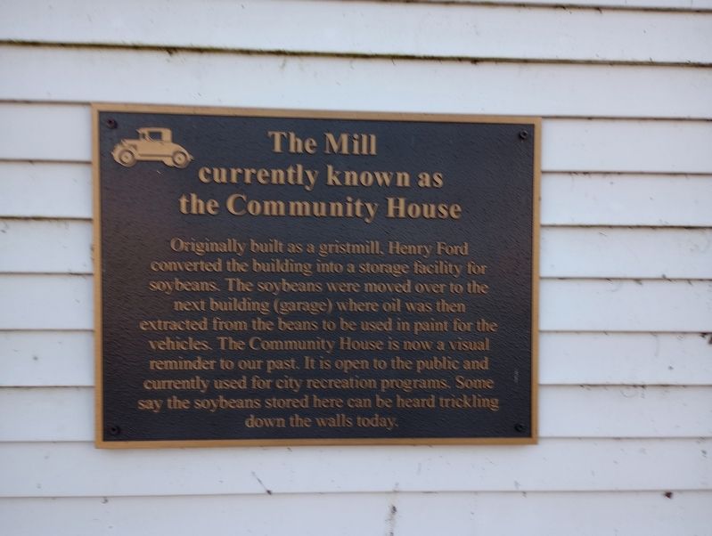 The Mill currently known as the Community House Marker image. Click for full size.