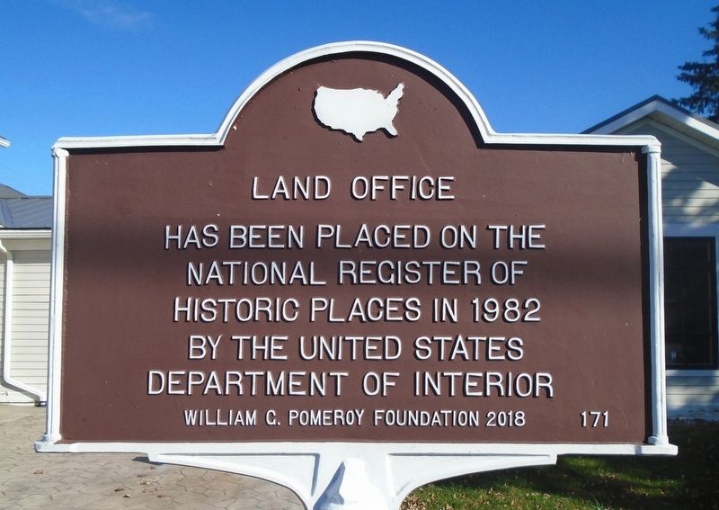 Land Office NRHP Marker image. Click for full size.