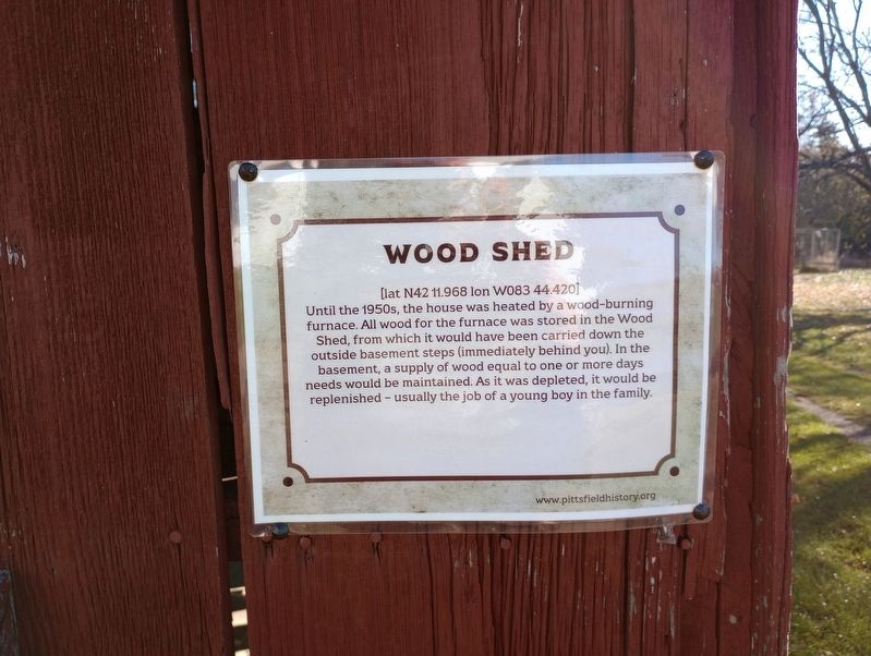 Wood Shed Marker. Click for full size. Wood Shed Marker image. Click for full size.