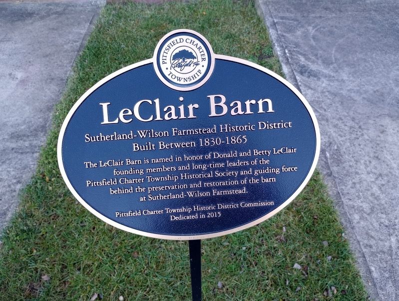 LeClair Barn Marker image. Click for full size.