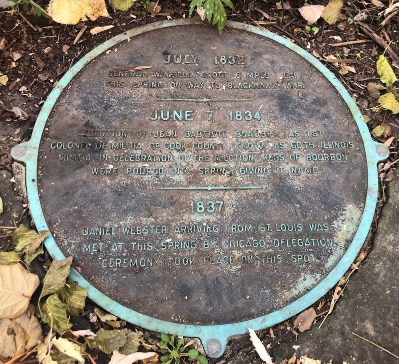 Bourbon Spring Marker. Click for full size. Bourbon Spring Marker image. Click for full size.
