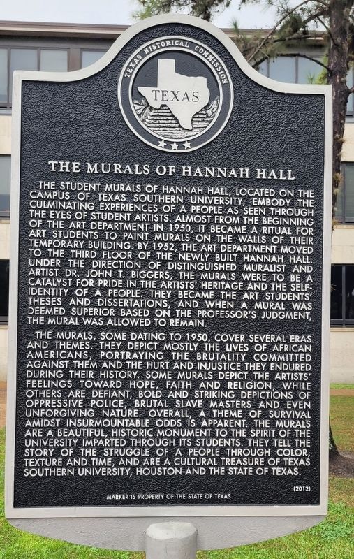 The Murals of Hannah Hall Marker image. Click for full size.