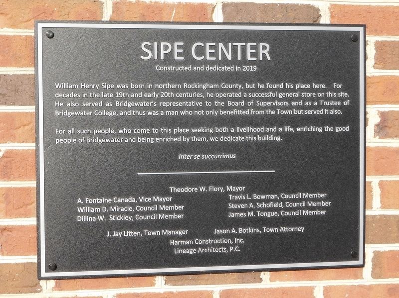 Sipe Center Marker image. Click for full size.