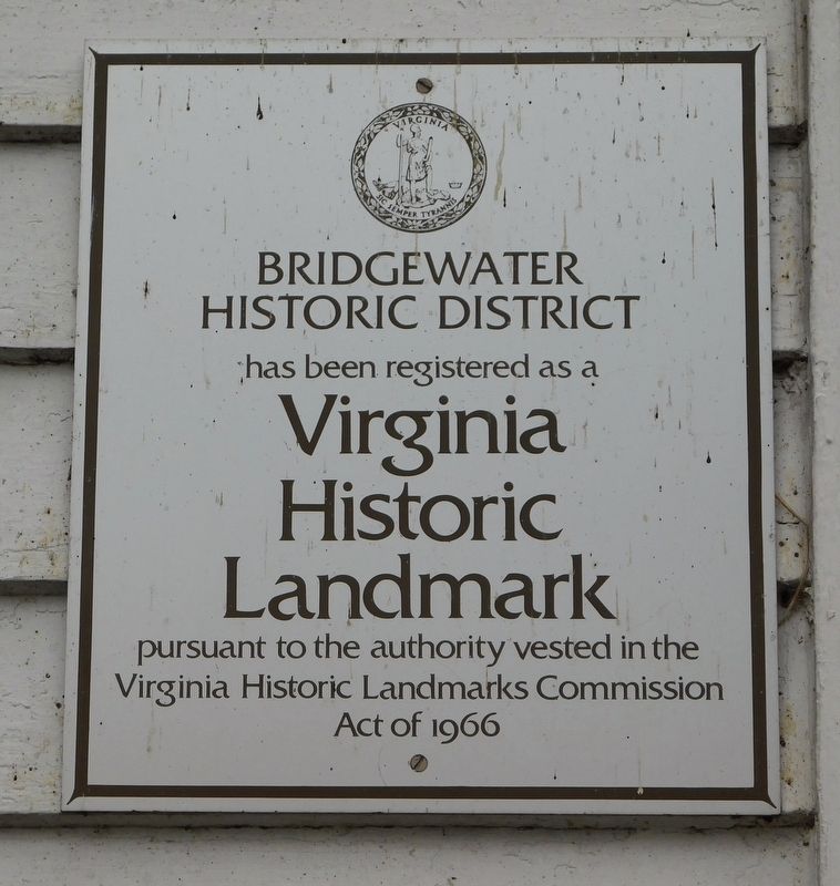 Bridgewater Historic District Marker image. Click for full size.