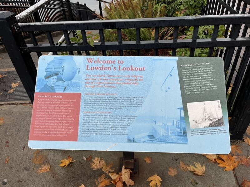 Welcome to Lowden's Lookout Marker. Click for full size. Welcome to Lowden's Lookout Marker image. Click for full size.