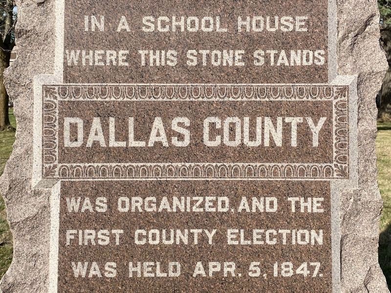 Dallas County Marker. Click for full size. Dallas County Marker image. Click for full size.