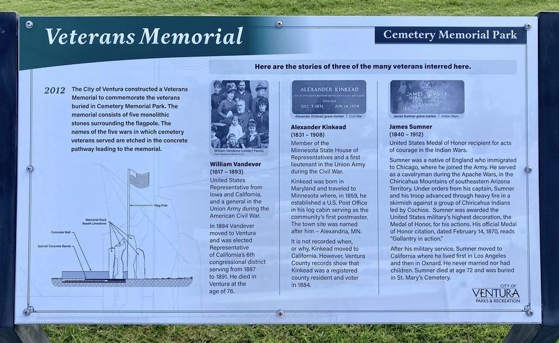 Veterans Memorial Marker image. Click for full size.
