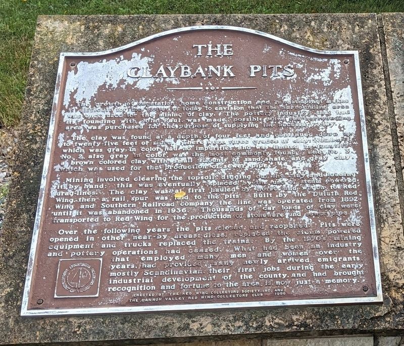 The Claybank Pits Marker. Click for full size. The Claybank Pits Marker image. Click for full size.
