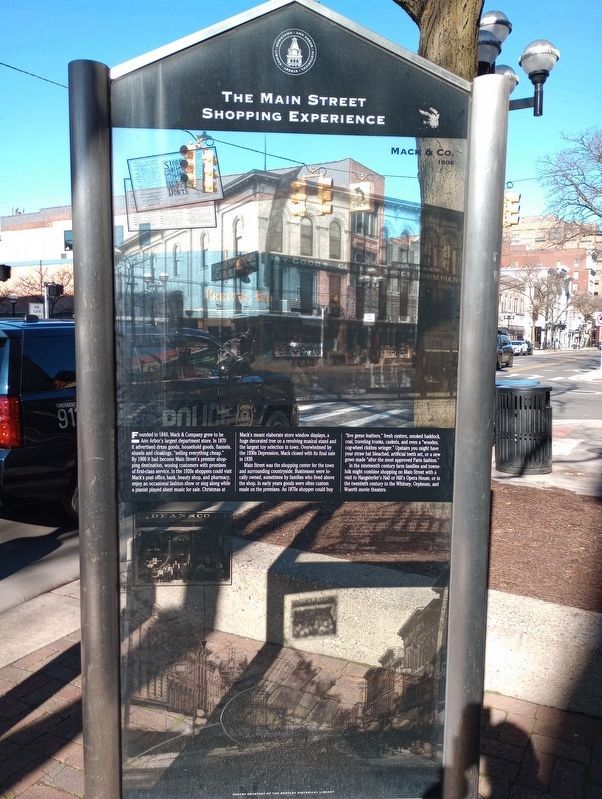 The Main Street Shopping Experience Marker. Click for full size. The Main Street Shopping Experience Marker image. Click for full size.