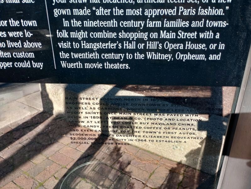 The Main Street Shopping Experience Marker. Click for full size. The Main Street Shopping Experience Marker image. Click for full size.