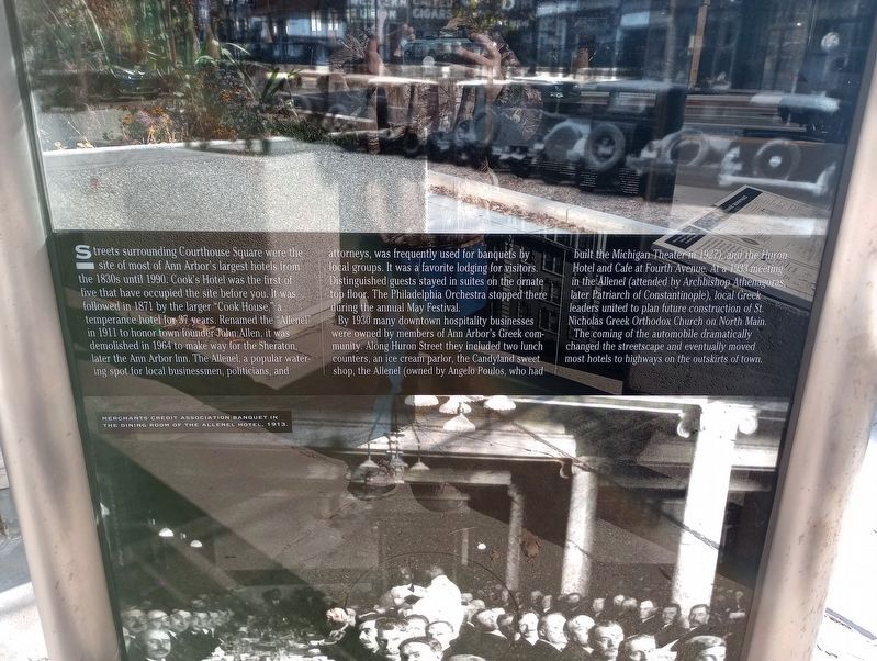 Hospitality on Courthouse Square Marker. Click for full size. Hospitality on Courthouse Square Marker image. Click for full size.