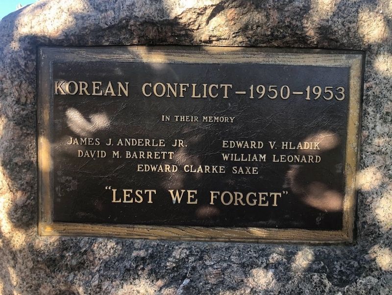 Korean Conflict Marker image. Click for full size.