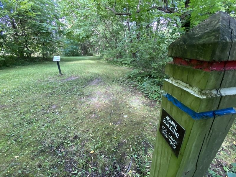 Site marker for the Administration Building image. Click for full size.
