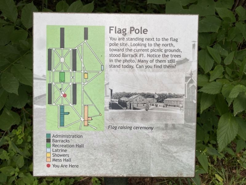 Flag Pole Marker image. Click for full size.