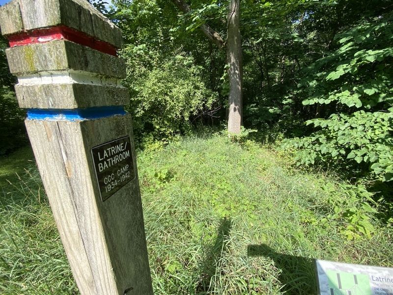 Site marker for Latrine location image. Click for full size.